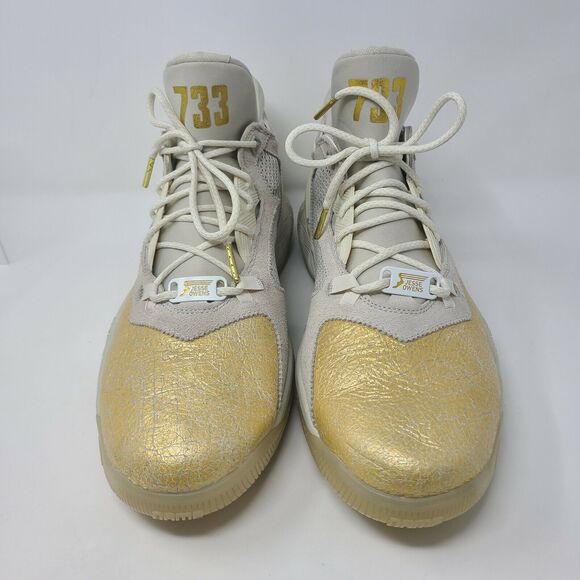 Adidas D Lillard 2 BHM Black History Dame Jesse Owens Gold AQ7959 Size 15 Rare main image 5